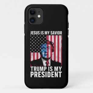Jesus Is My Saviour Trump Is My President 2024 iPhone 11 Case