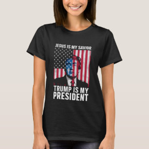 Jesus Is My Saviour Trump Is My President 2024 T-Shirt