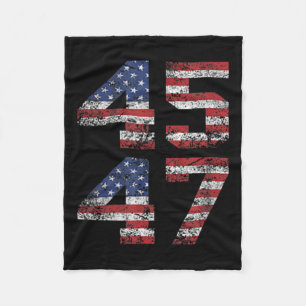 Jesus Is My Saviour Trump Is My President American Fleece Blanket