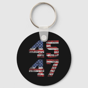 Jesus Is My Saviour Trump Is My President American Key Ring