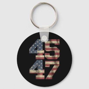 Jesus Is My Saviour Trump Is My President American Key Ring