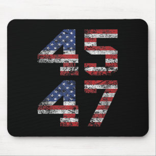 Jesus Is My Saviour Trump Is My President American Mouse Pad