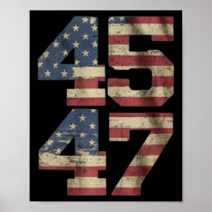 Jesus Is My Saviour Trump Is My President American Poster