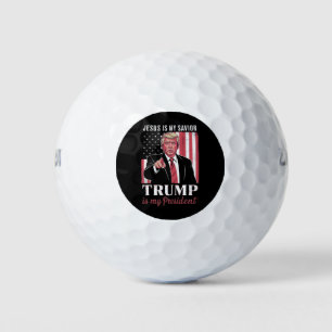 Jesus Is My Saviour Trump Is My President Election Golf Balls