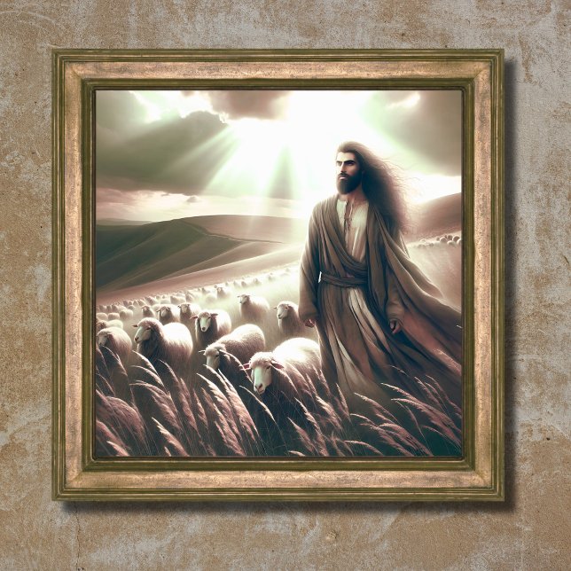 Jesus Is My Shepherd Christian Bible Art Poster (Creator Uploaded)