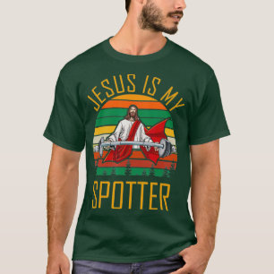 Jesus Is My Spotter Retro Vintage Christian T-Shirt
