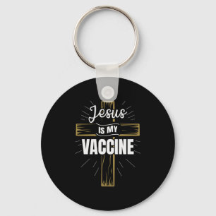 Jesus Is My Vaccine Christian Faith Key Ring