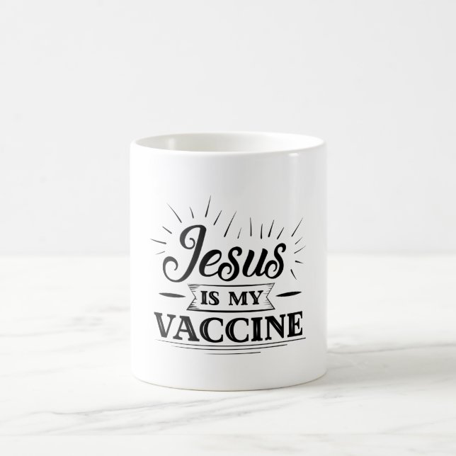 Jesus Is My Vaccine Coffee Mug (Center)