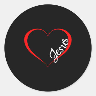 Jesus Is My Valentine Christian Gift For Valentine Classic Round Sticker