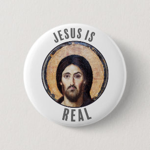 Jesus is Real 6 Cm Round Badge