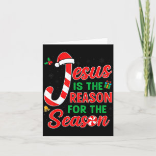 Jesus Is Reason For Season Christian Christmas Pjs Card
