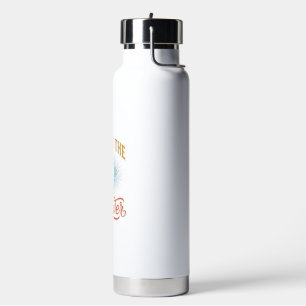Jesus Is the Answer Christian Cross Vector Design_ Water Bottle