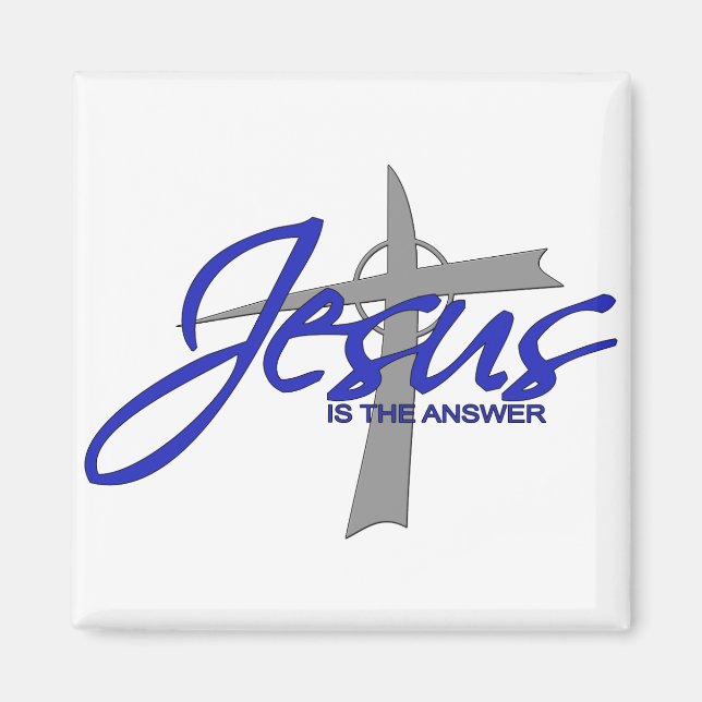 Jesus is the Answer Magnet (Front)