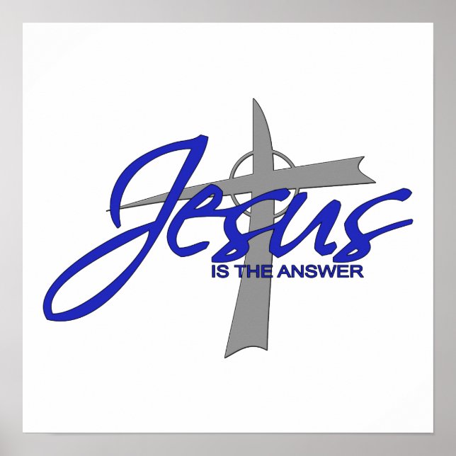 Jesus is the Answer Poster (Front)
