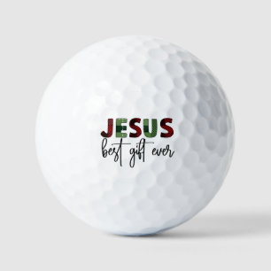 Jesus is the best gift ever Christian Christmas Golf Balls