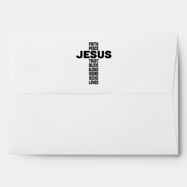 Jesus is the centre cross design  envelope (Back (Top Flap))