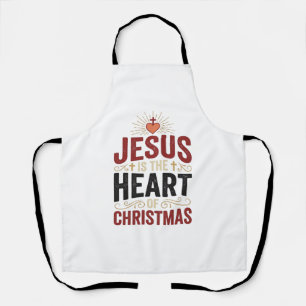 Jesus Is the Heart of Christmas Vintage Shirt Apron