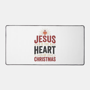 Jesus Is the Heart of Christmas Vintage Shirt Desk Mat