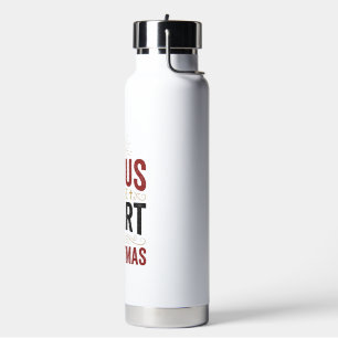 Jesus Is the Heart of Christmas Vintage Shirt Water Bottle