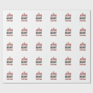 Jesus Is the Heart of Christmas Vintage Shirt Wrapping Paper