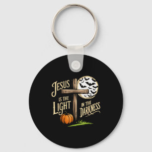 Jesus Is The Light In The Darkness Christian Hallo Key Ring