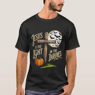 Jesus Is The Light In The Darkness Christian Hallo T-Shirt