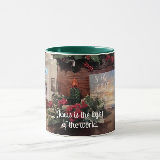 Jesus is the light of the world. mug (Center)