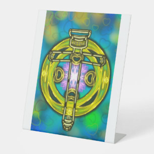 Jesus is the light that I seek Pedestal Sign