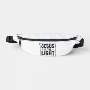Jesus Is The Light Vintage Christian Shirt Bum Bags