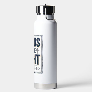 Jesus Is The Light Vintage Christian Shirt Water Bottle