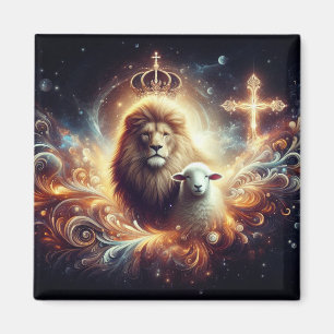 Jesus is the Lion and the Lamb Magnet