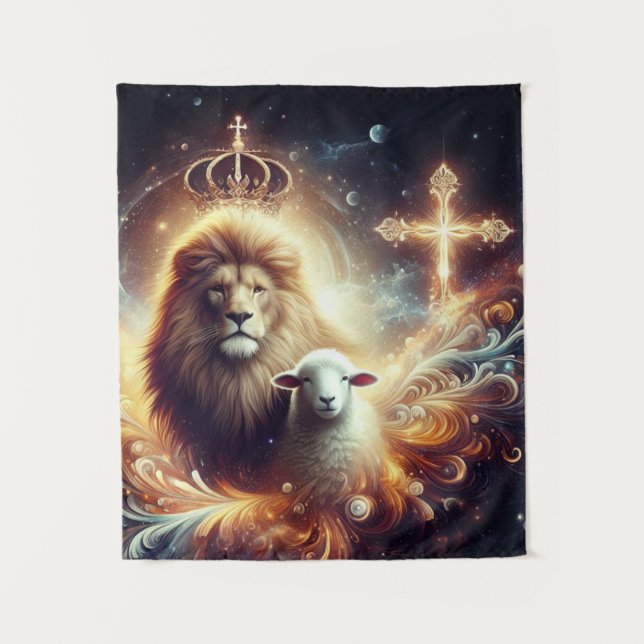 Jesus is the Lion and the Lamb  Tapestry (Front)