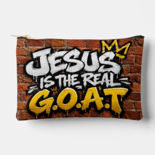 Jesus is the real G.O.A.T Accessory Pouch