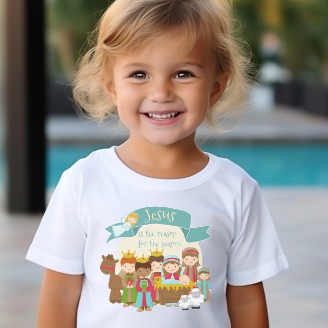 "Jesus is the reason 4 the season" Nativity Scene T-Shirt (Creator Uploaded)