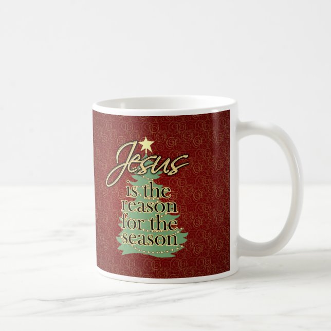 Jesus is the Reason Christian Christmas Coffee Mug (Right)