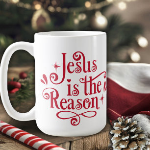 Jesus is the Reason Christian Christmas Coffee Mug