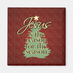 Jesus is the Reason Christian Christmas Magnet