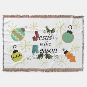 Jesus is the Reason Christmas Holiday Throw