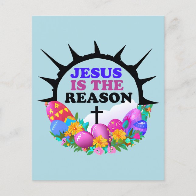 Jesus is the Reason - Easter Wreath  Flyer (Front)