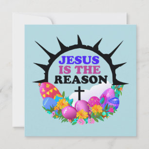 Jesus is the Reason - Easter Wreath Holiday Card