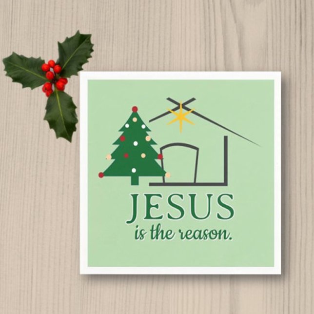 Jesus is the Reason Faith based Napkin (Creator Uploaded)