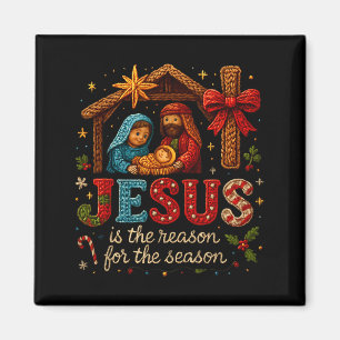 Jesus Is The Reason For Season Yarn Crochet Art De Magnet