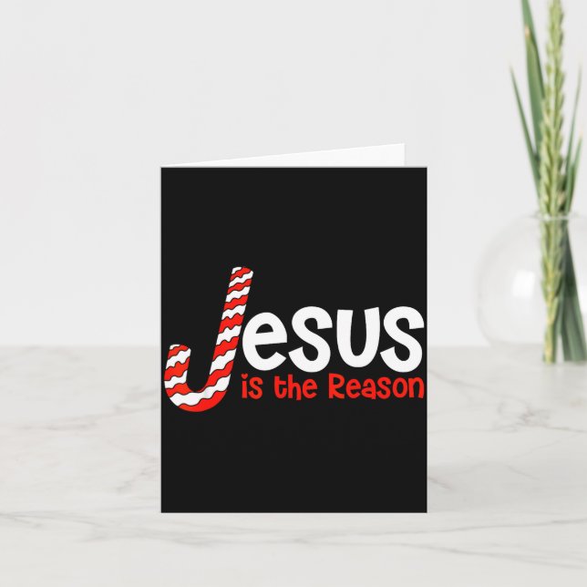 Jesus Is The Reason For The Season Bible Merry Chr Card (Front)