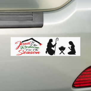 Jesus is The Reason for The Season Bumper Sticker