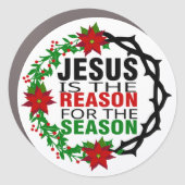Jesus is the Reason for the Season  Car Magnet (Front)