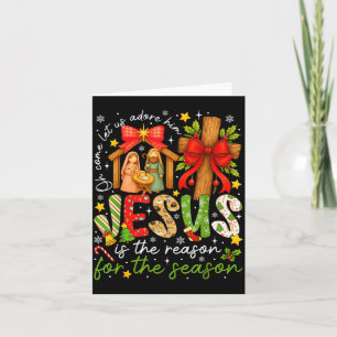 Jesus Is The Reason For The Season Christian Chris Card