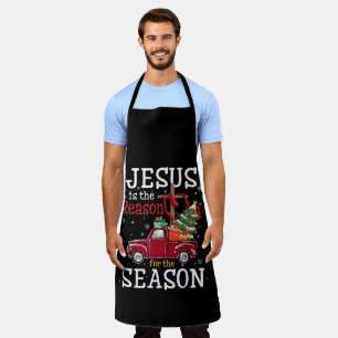 Jesus is The Reason for The Season Christian Faith Apron