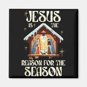 Jesus Is The Reason For The Season Christian Faith Magnet