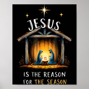 Jesus Is The Reason For The Season Christian Faith Poster