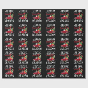 Jesus is The Reason for The Season Christian Faith Wrapping Paper